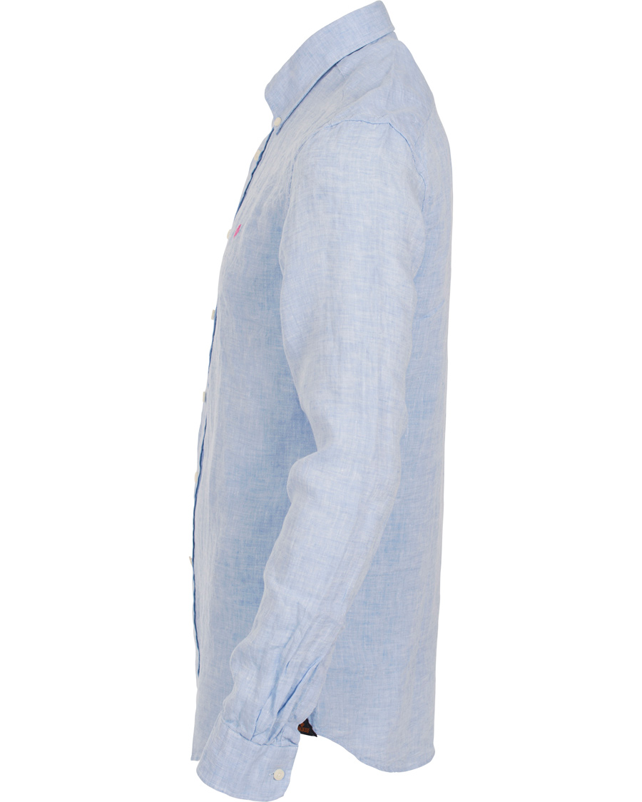 Herre | Skjorter | Morris | Douglas Linen Shirt Light Blue