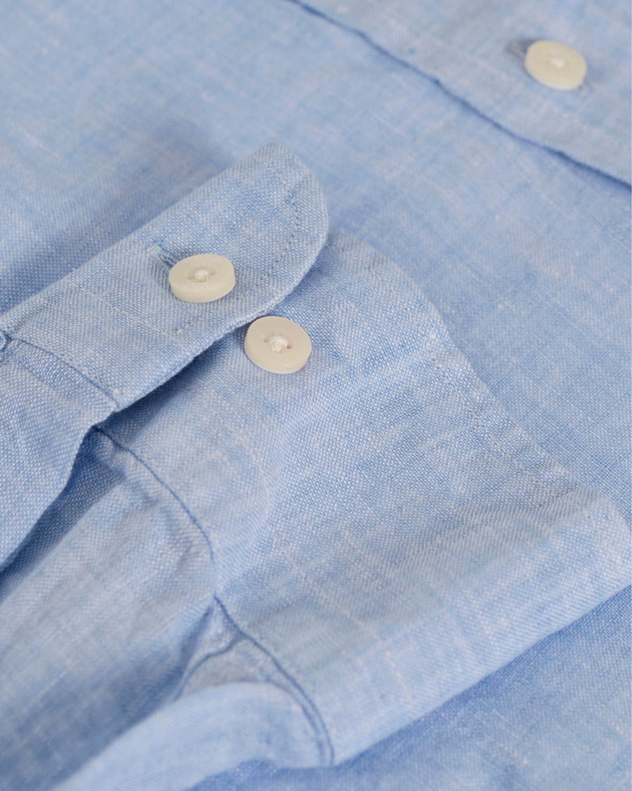 Herre | Skjorter | Morris | Douglas Linen Shirt Light Blue