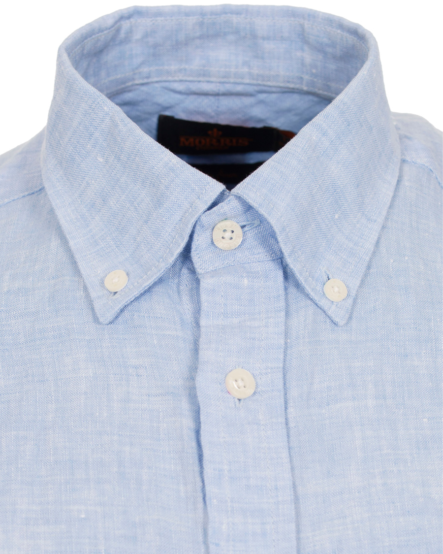 Herre | Skjorter | Morris | Douglas Linen Shirt Light Blue