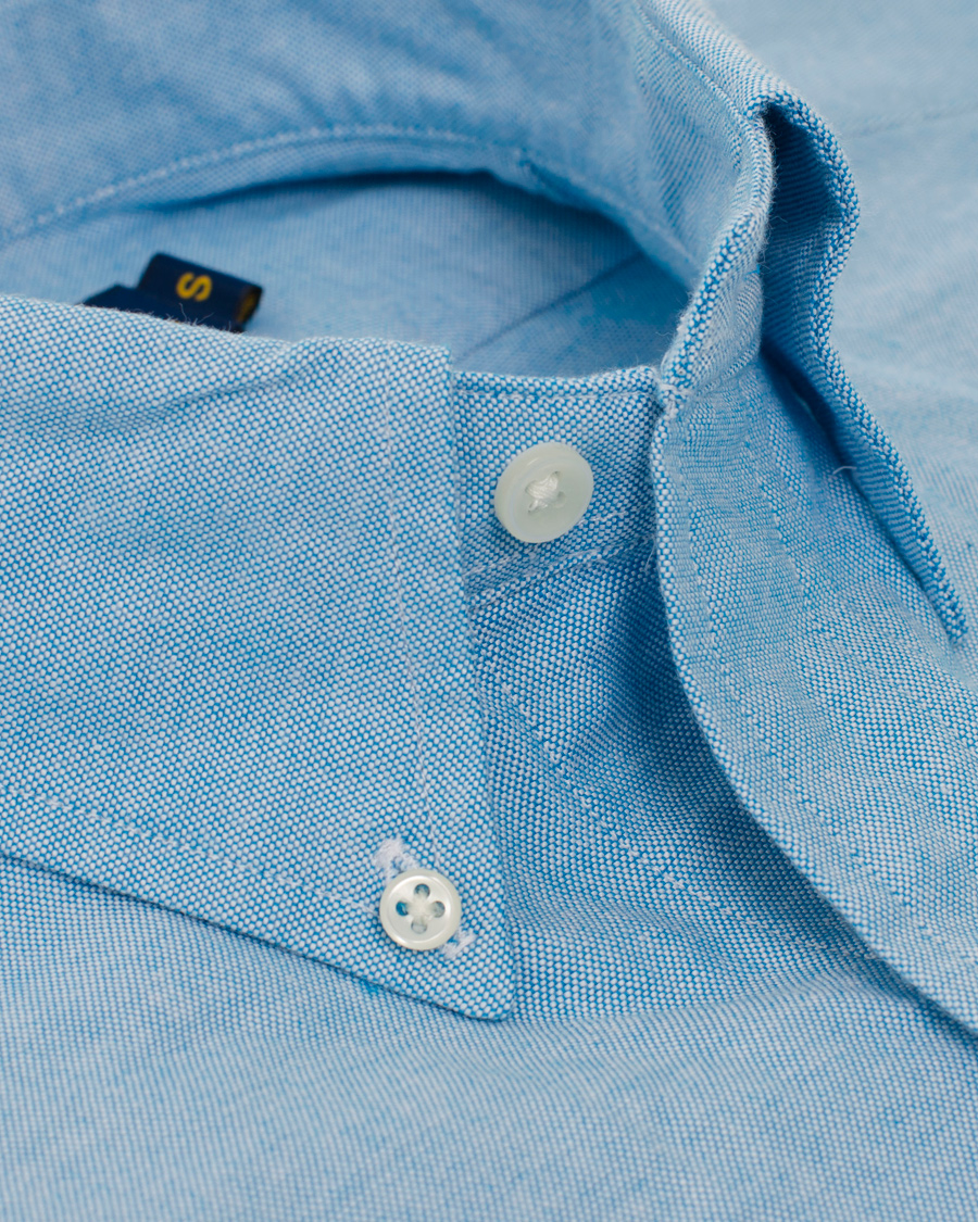 Herre | Skjorter | Polo Ralph Lauren | Slim Fit Oxford Shirt Optic Blue