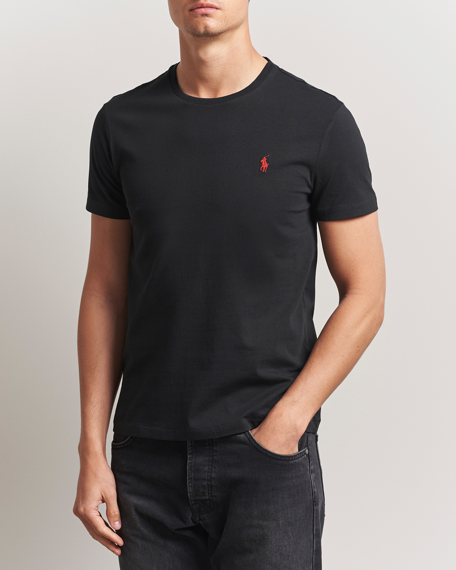 Herre | Sorte t-shirts | Polo Ralph Lauren | Custom Slim Fit Tee RL Black