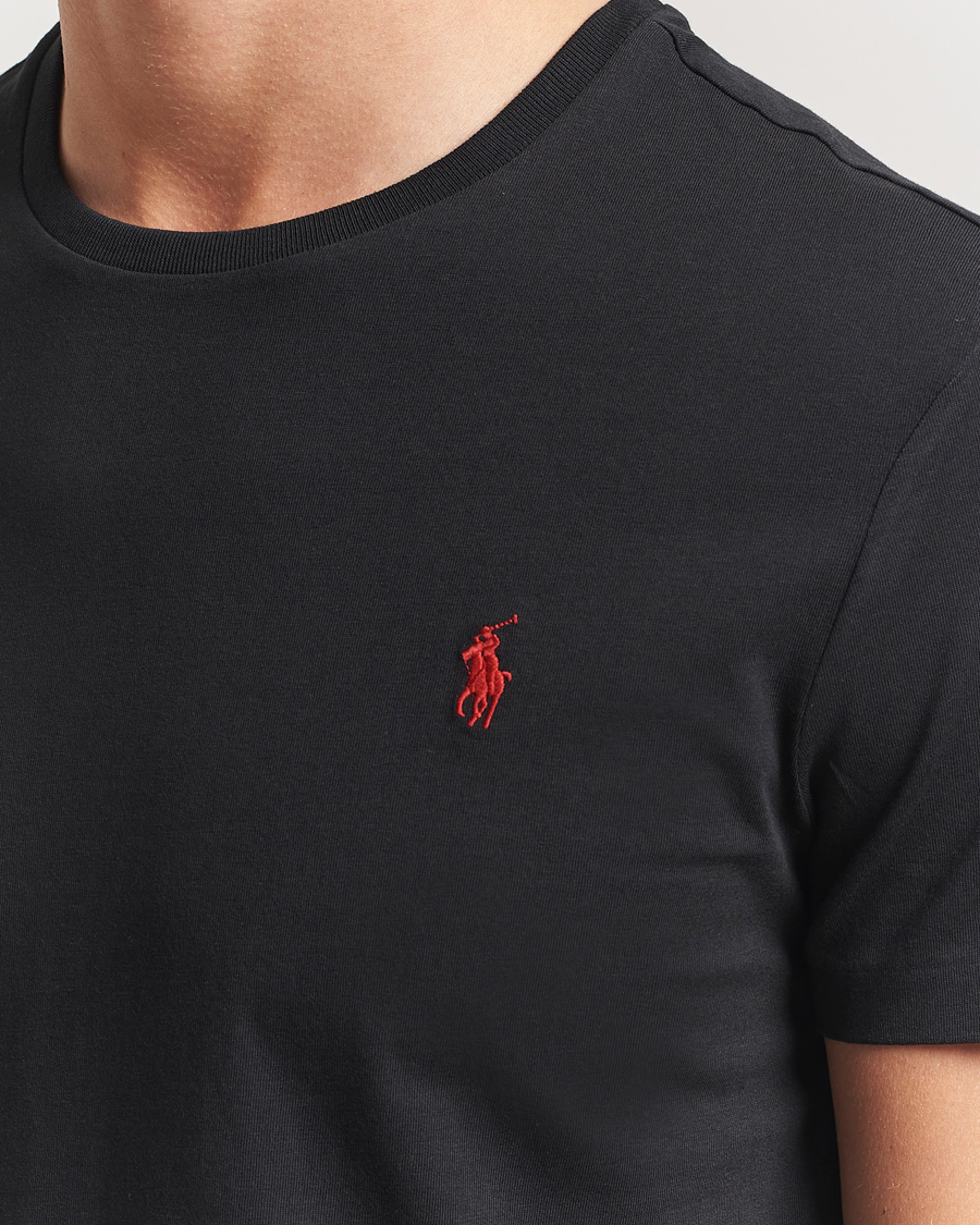 Herre | T-Shirts | Polo Ralph Lauren | Custom Slim Fit Tee RL Black