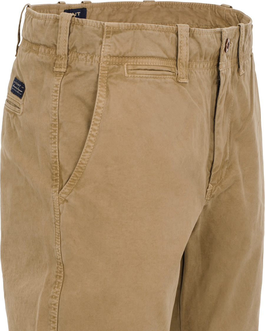 Herre | Bukser | GANT | Soho Broken In Twill Chino Safari Khaki