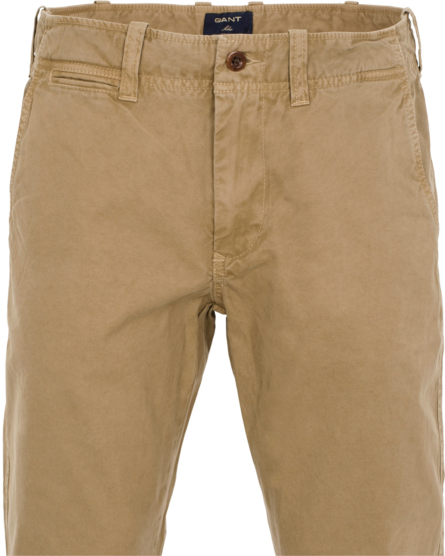 Herre | Bukser | GANT | Soho Broken In Twill Chino Safari Khaki
