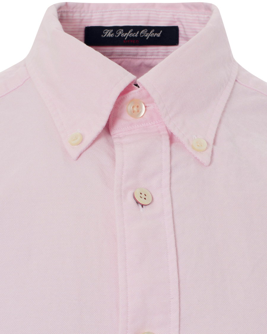 Herre | Skjorter | GANT | The Perfect Oxford Shirt Fitted Body Pastel Pink