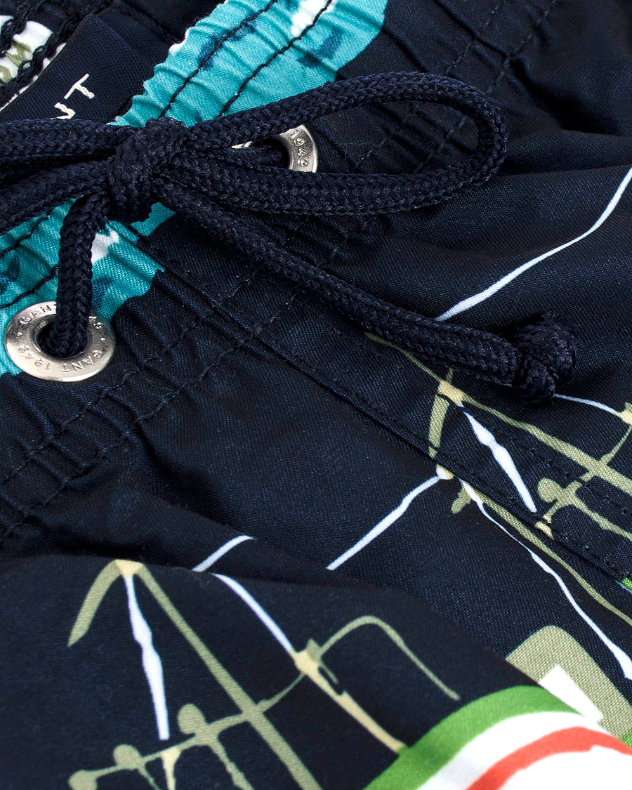 Herre | Badebukser | GANT | Vintage Sailrace Swim Boxer Classic Blue