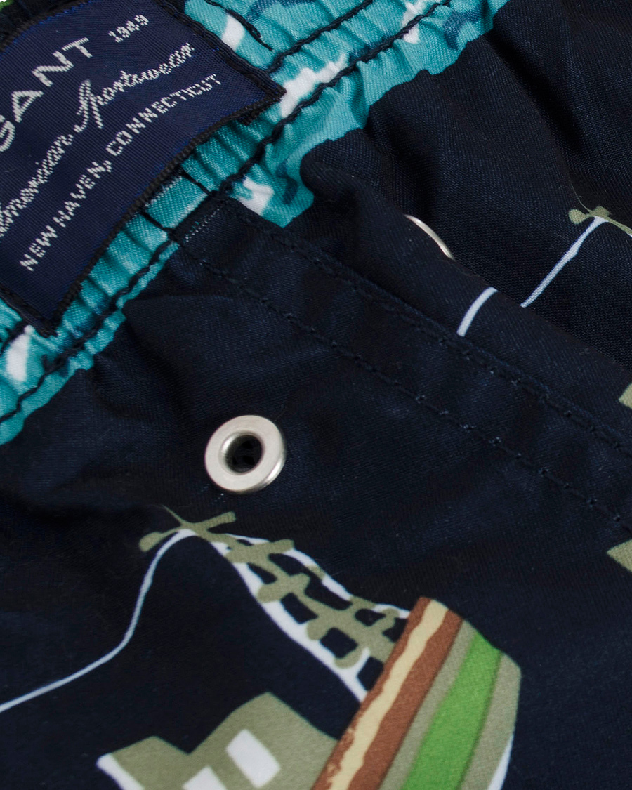 Herre | Badebukser | GANT | Vintage Sailrace Swim Boxer Classic Blue