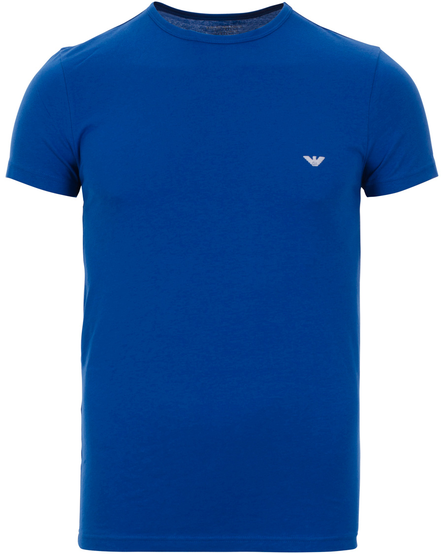 Herre | T-Shirts | Emporio Armani | 2-Pack T-shirt Regular Fit Navy/Blue