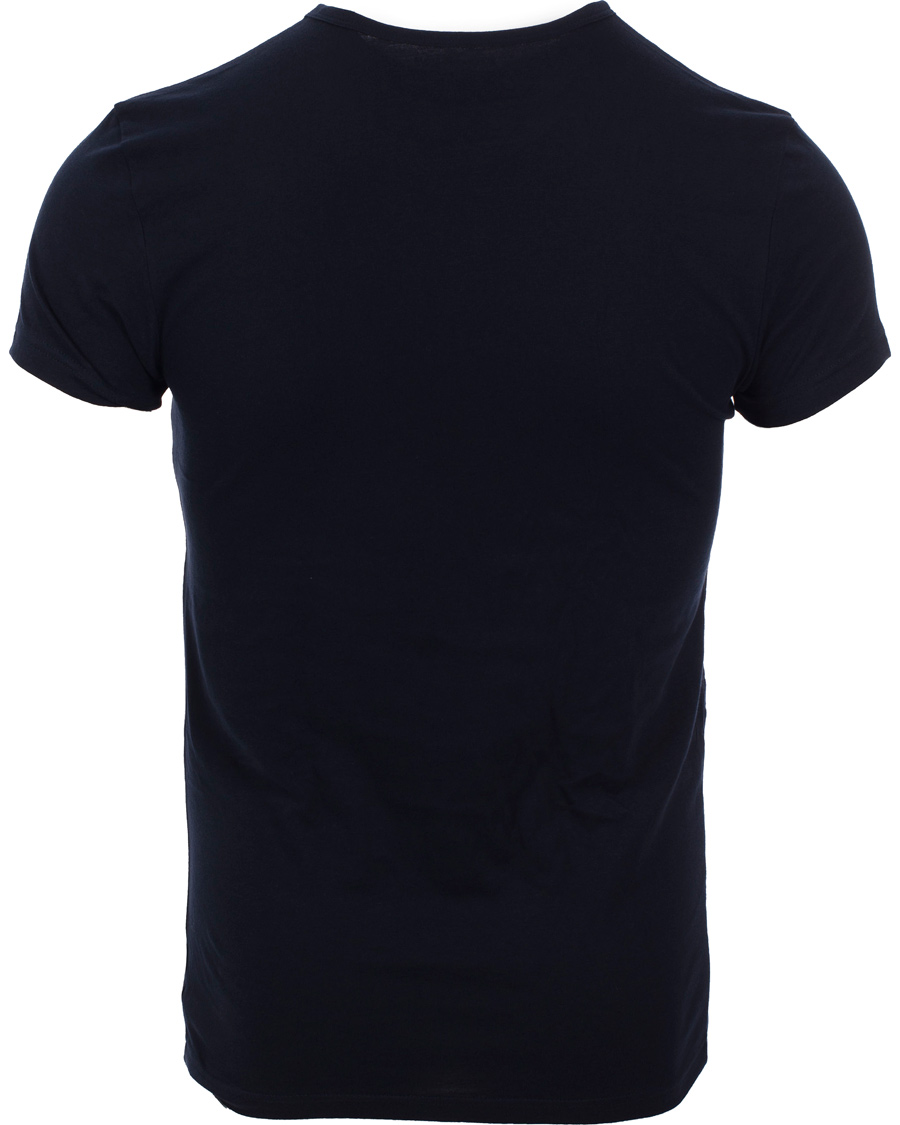 Herre | T-Shirts | Emporio Armani | 2-Pack T-shirt Regular Fit Navy/Blue