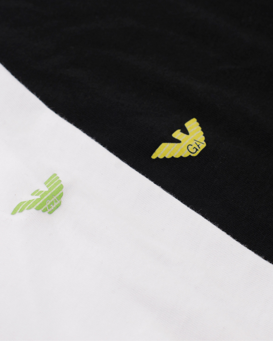 Herre | T-Shirts | Emporio Armani | 2-Pack T-shirt Regular Fit White/Black
