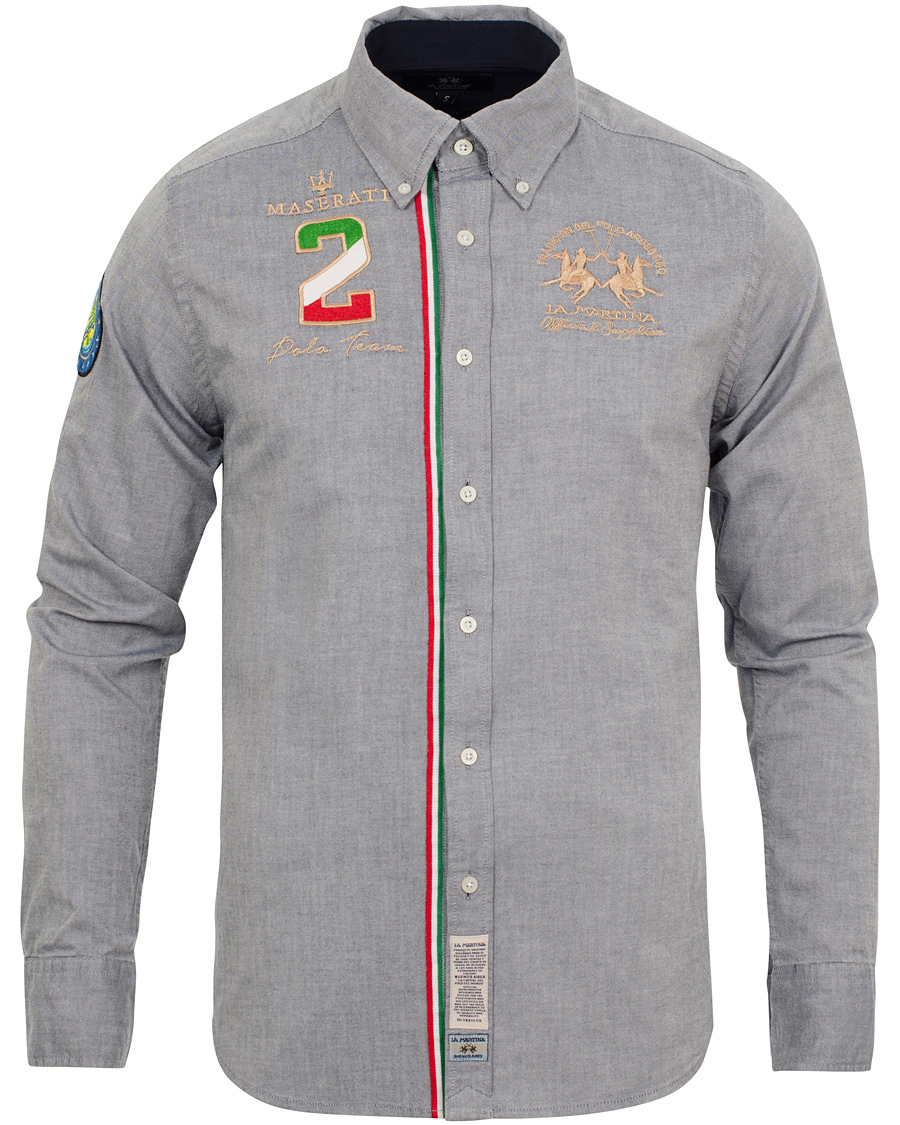 Herre | Skjorter | La Martina | Maserati Oxford Shirt Navy