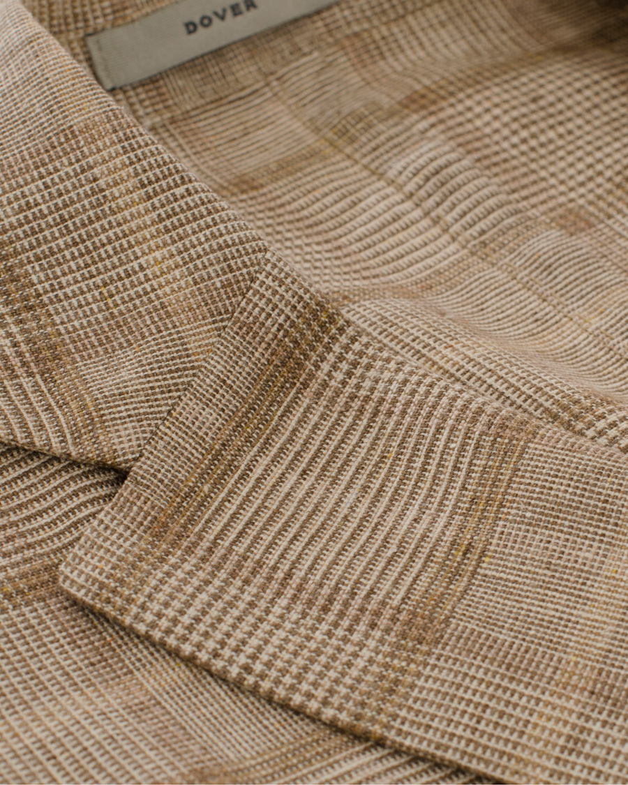 Herre | Blazere & jakker | Boglioli | Dover Patch Pocket Prince Of Wales Blazer Beige