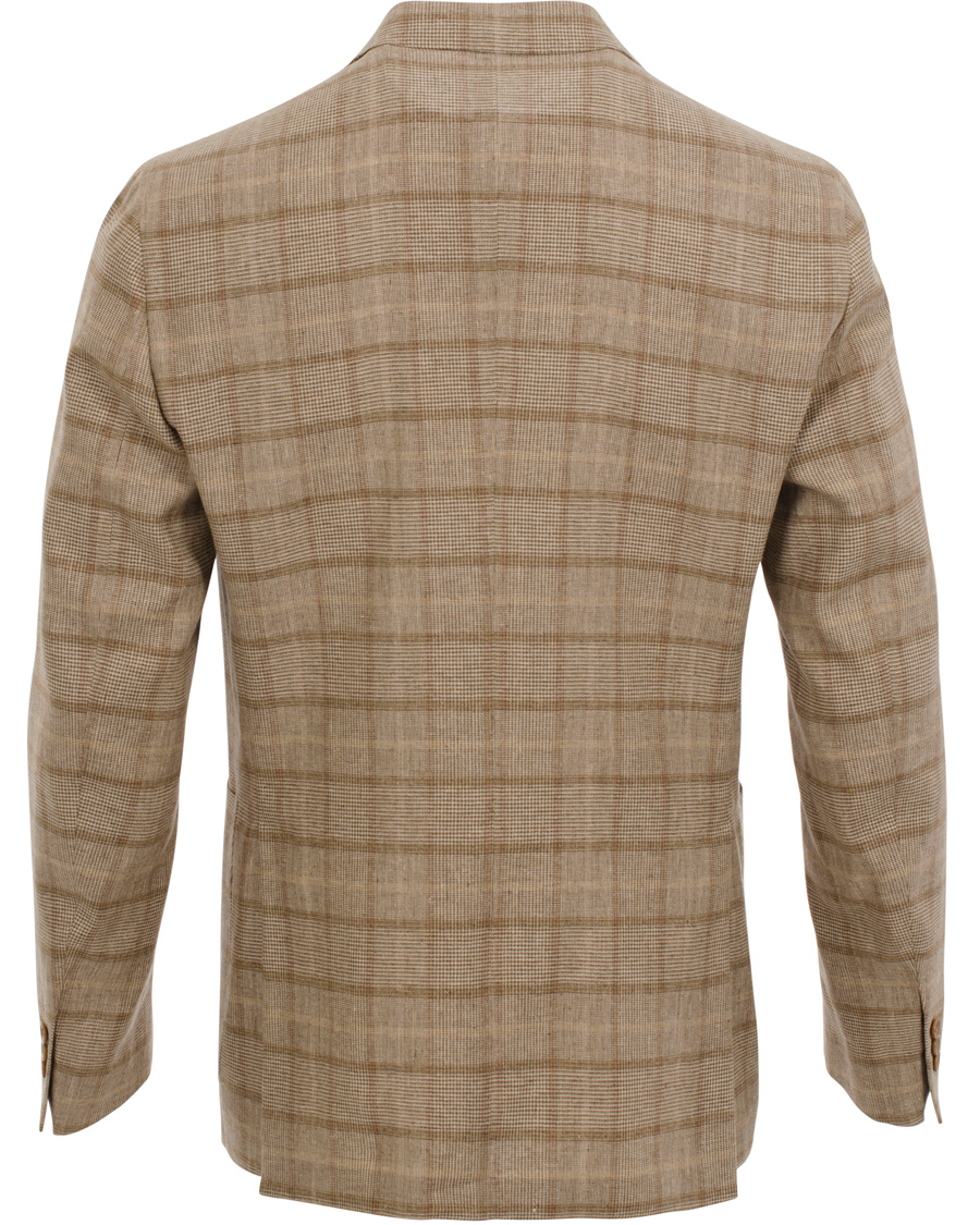 Herre | Blazere & jakker | Boglioli | Dover Patch Pocket Prince Of Wales Blazer Beige