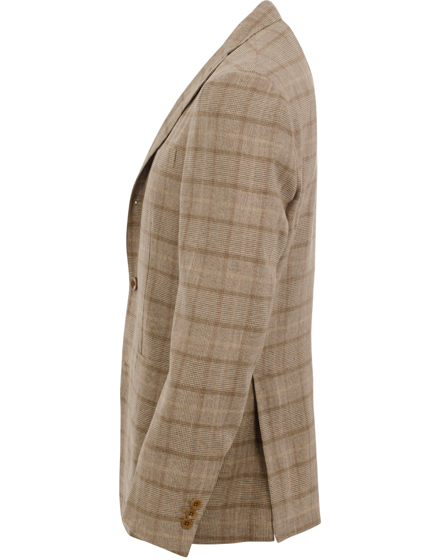 Herre | Blazere & jakker | Boglioli | Dover Patch Pocket Prince Of Wales Blazer Beige