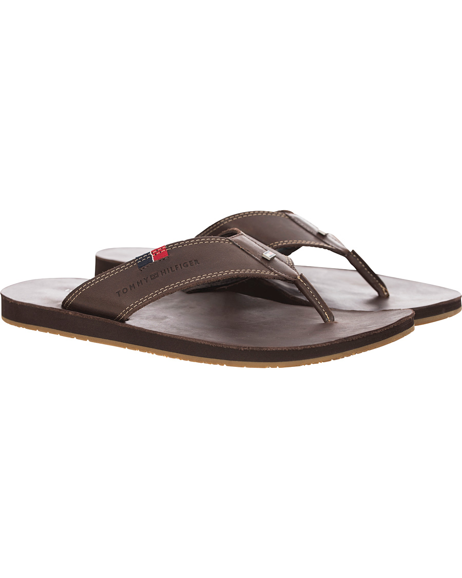 Herre | Tommy Hilfiger Timsbury 7 Leather Sandal Coffee | Tommy Hilfiger | Timsbury 7 Leather Sandal Coffee