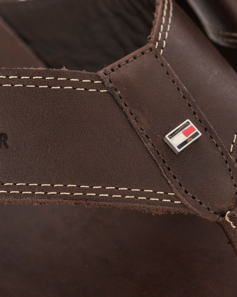 Herre | Tommy Hilfiger Timsbury 7 Leather Sandal Coffee | Tommy Hilfiger | Timsbury 7 Leather Sandal Coffee