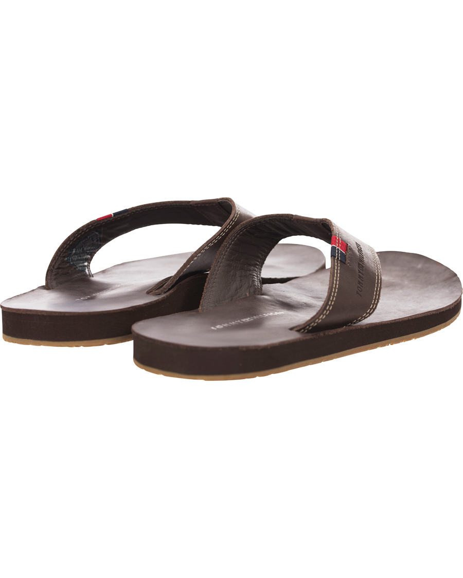 Herre | Tommy Hilfiger Timsbury 7 Leather Sandal Coffee | Tommy Hilfiger | Timsbury 7 Leather Sandal Coffee