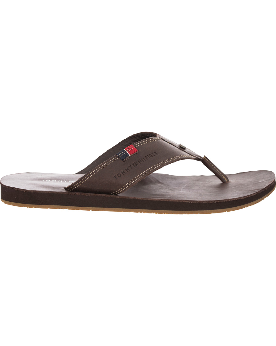 Herre | Tommy Hilfiger Timsbury 7 Leather Sandal Coffee | Tommy Hilfiger | Timsbury 7 Leather Sandal Coffee