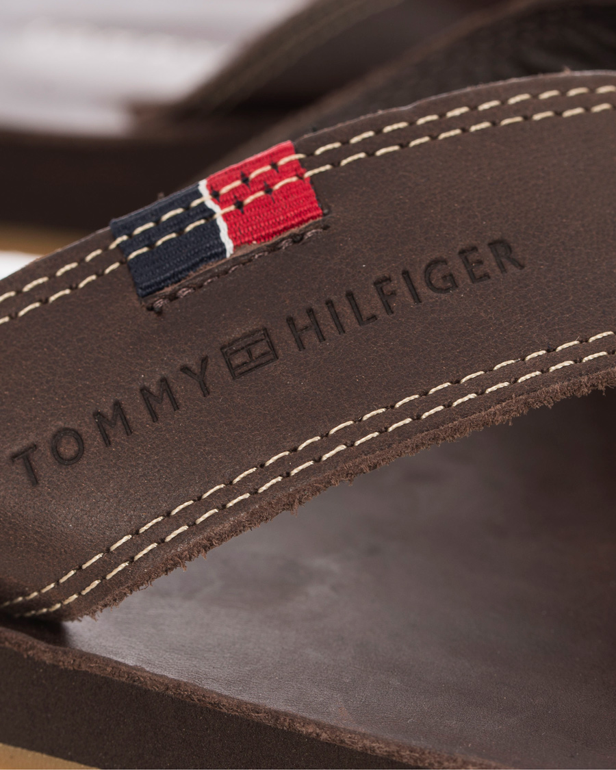 Herre | Tommy Hilfiger Timsbury 7 Leather Sandal Coffee | Tommy Hilfiger | Timsbury 7 Leather Sandal Coffee