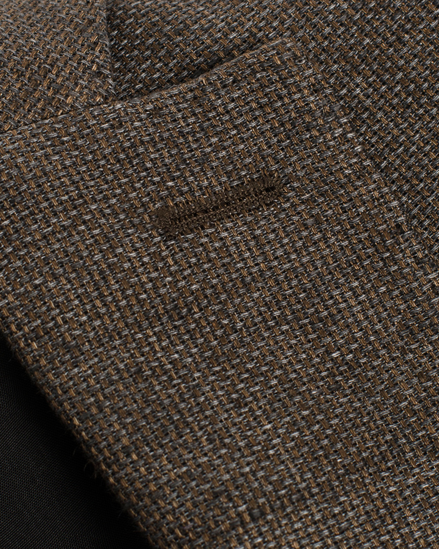 Herre | Blazere & jakker | J.Lindeberg | Hopper Soft Basket Linen Blazer Brown/Grey