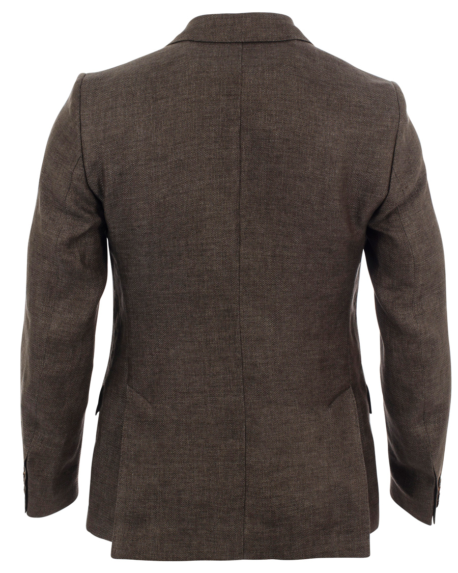 Herre | Blazere & jakker | J.Lindeberg | Hopper Soft Basket Linen Blazer Brown/Grey