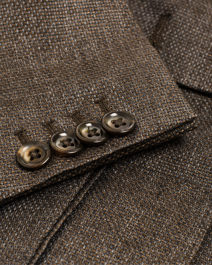 Herre | Blazere & jakker | J.Lindeberg | Hopper Soft Basket Linen Blazer Brown/Grey