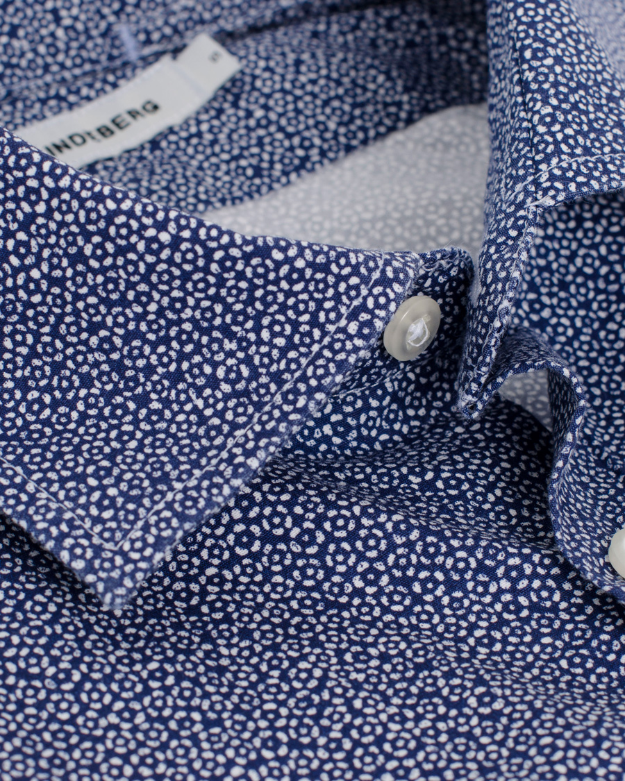 Herre | Skjorter | J.Lindeberg | Dani CA Season Print Shirt Dark Navy
