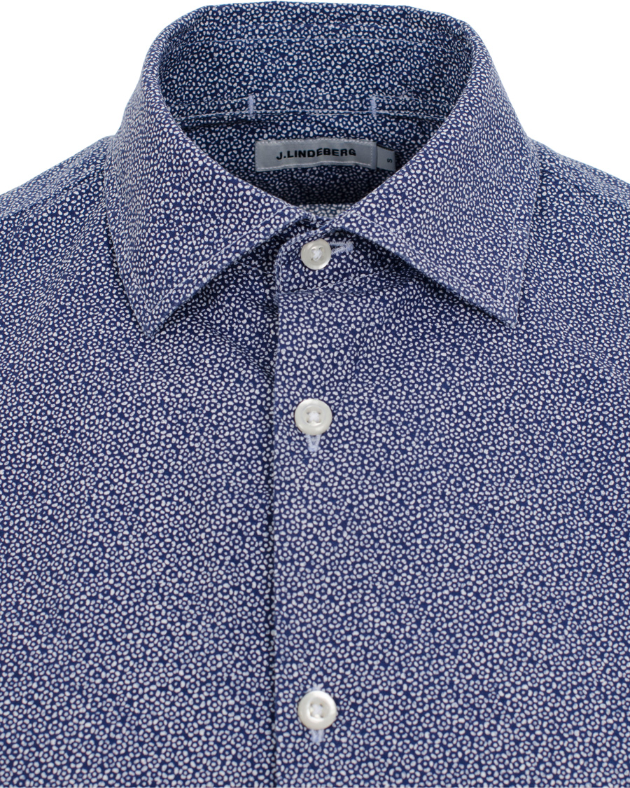 Herre | Skjorter | J.Lindeberg | Dani CA Season Print Shirt Dark Navy