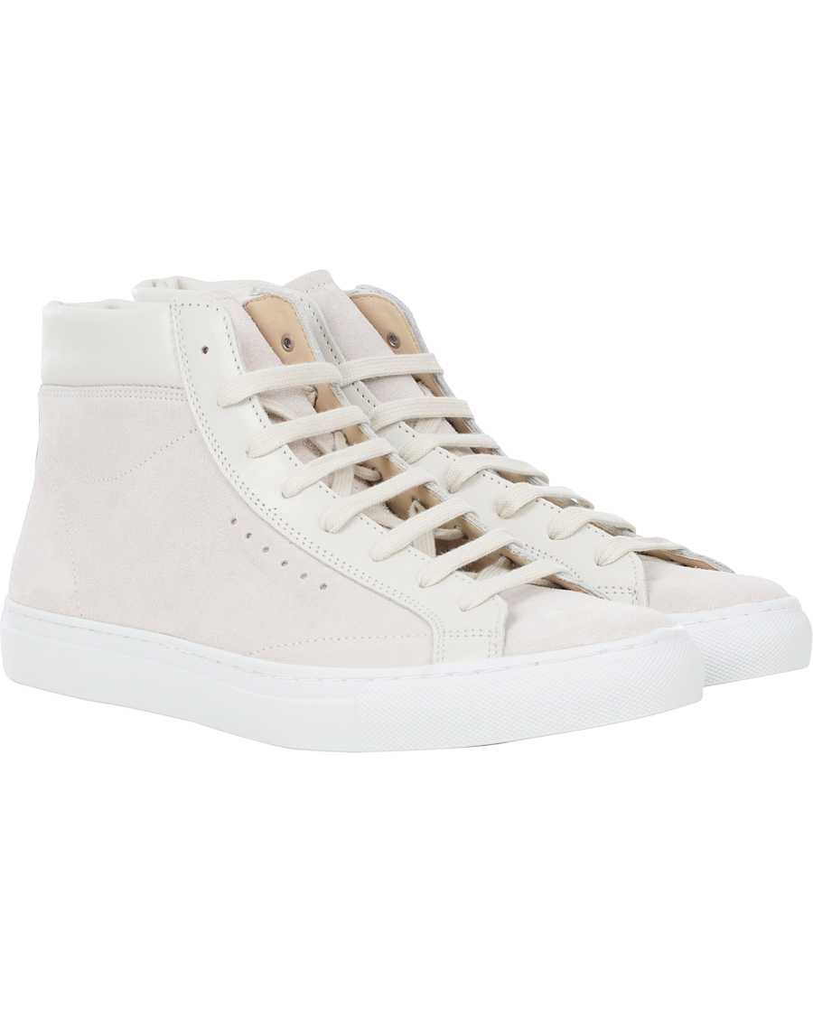 Herre | Filippa K Morgan Suede High Sport Shoe White | Filippa K | Morgan Suede High Sport Shoe White