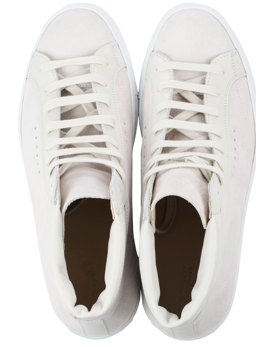 Herre | Filippa K Morgan Suede High Sport Shoe White | Filippa K | Morgan Suede High Sport Shoe White