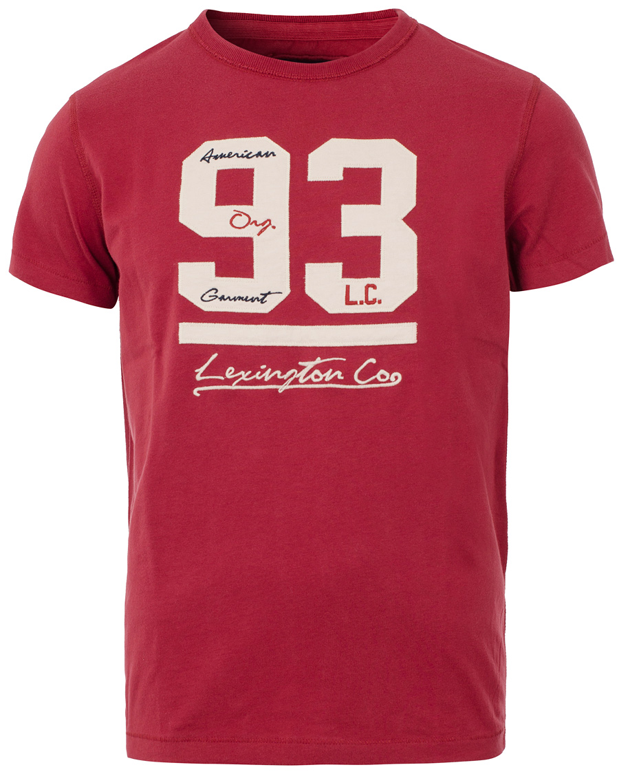 Herre | T-Shirts | Lexington | Justin Tee Washed Out Beetroot
