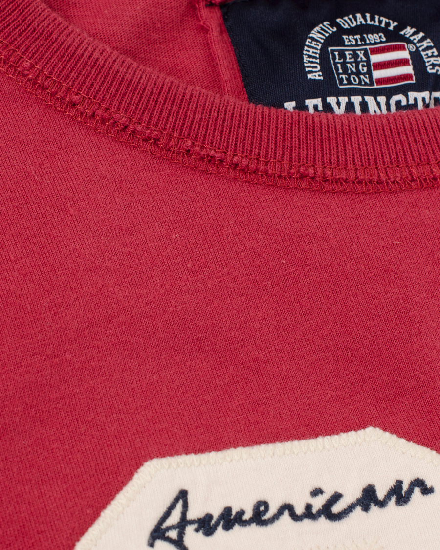Herre | T-Shirts | Lexington | Justin Tee Washed Out Beetroot