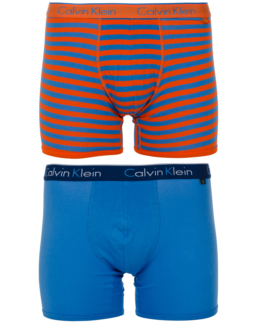 Herre | Undertøj | Calvin Klein | CK One Boxer 2-Pack Blue/Orange Striped