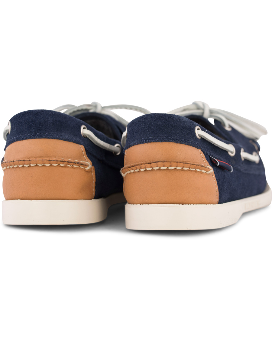Herre | Sebago Spinnaker Navy Suede/Tan Leather | Sebago | Spinnaker Navy Suede/Tan Leather
