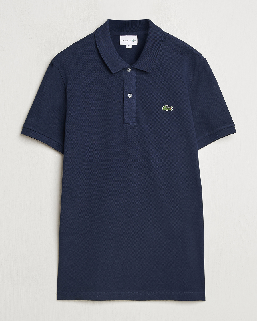 Slim Fit Polo Piké Navy Blue -