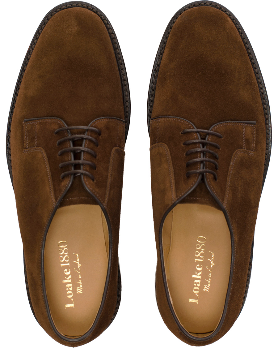 Herre | Loake 1880 Perth Derby Dark Brown Suede | Loake 1880 | Perth Derby Dark Brown Suede