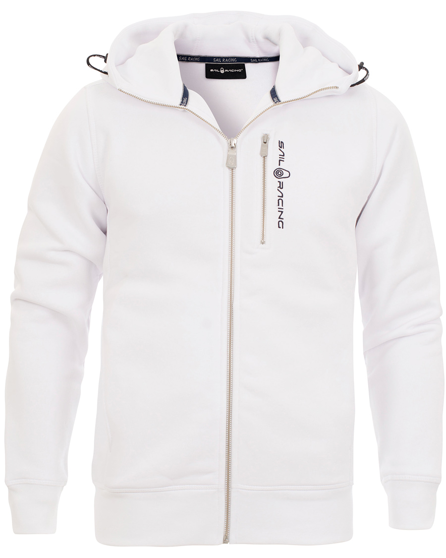 Herre | Trøjer | Sail Racing | Zip Hood Sweatshirt White