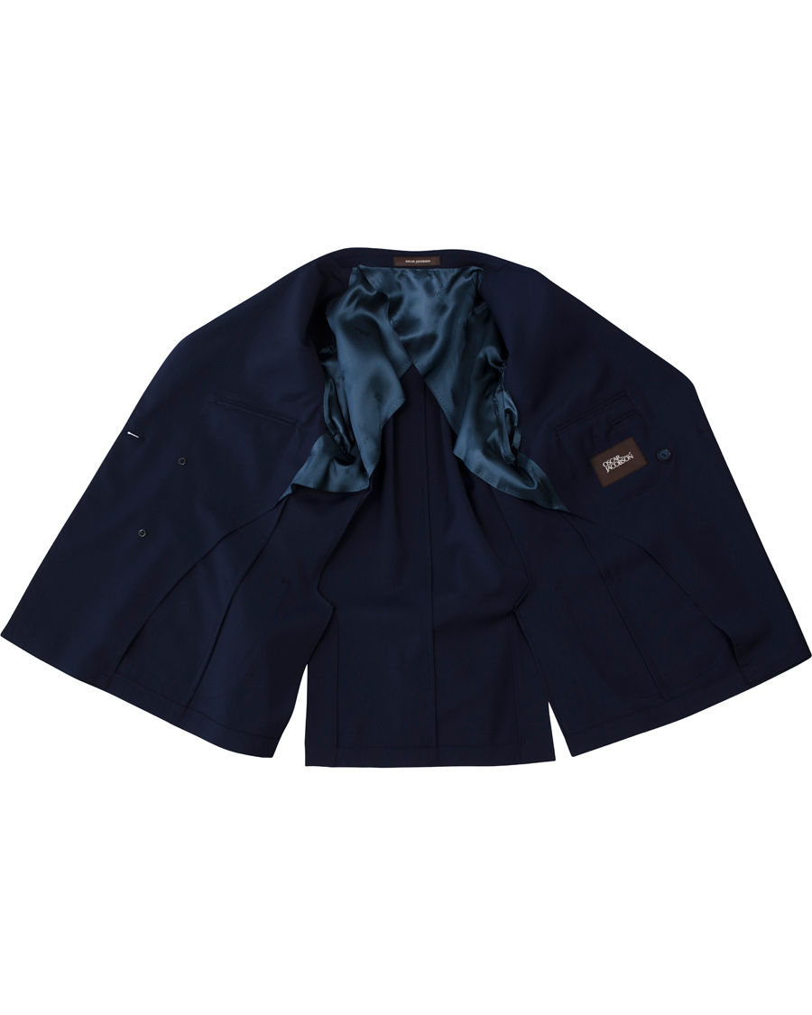Herre | Blazere & jakker | Oscar Jacobson | Erik Double Breasted Blazer Napoli Blue