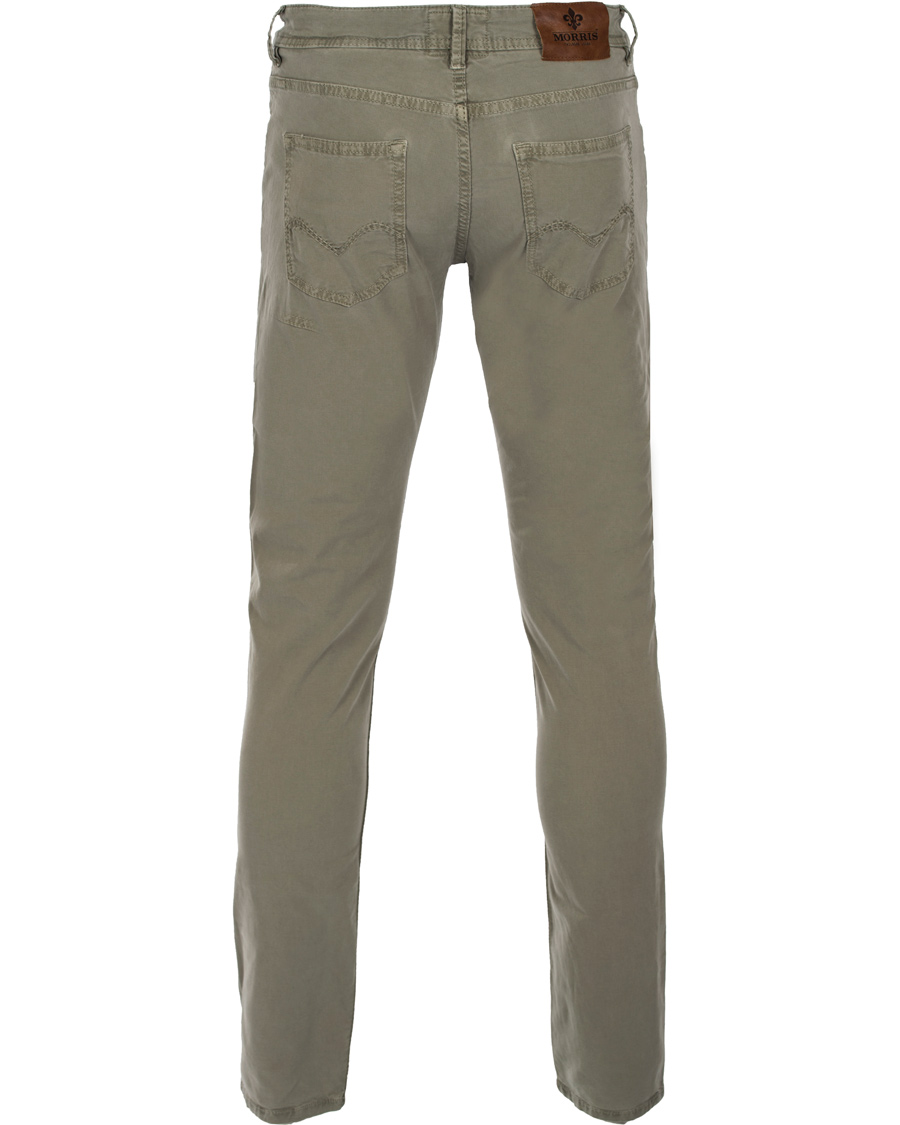 Herre | Bukser | Morris | James Canvas 5-Pocket Washed Olive