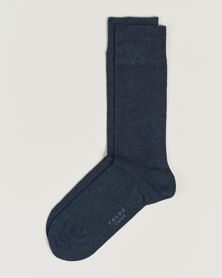 Herre | Undertøj | Falke | Swing 2-Pack Socks Blue Melange