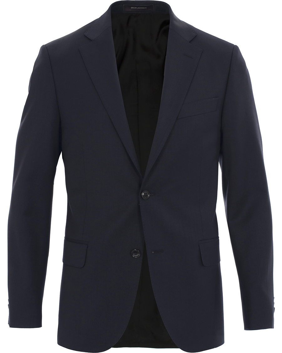 Herre | Blazere & jakker | Oscar Jacobson | Edmund Wool/Stretch Blazer Navy 54