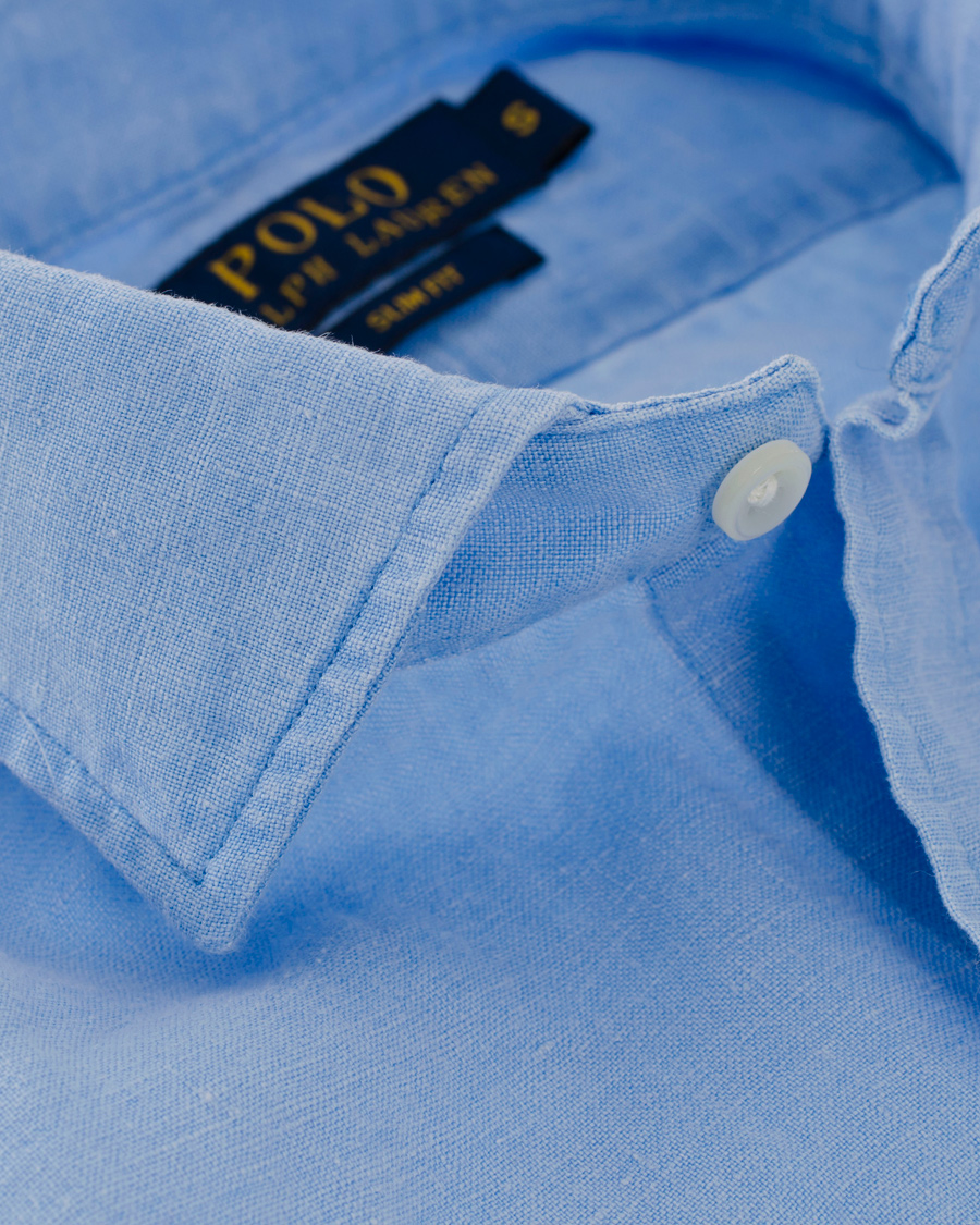 Herre | Skjorter | Polo Ralph Lauren | Slim Fit Estate Linen Shirt Blue