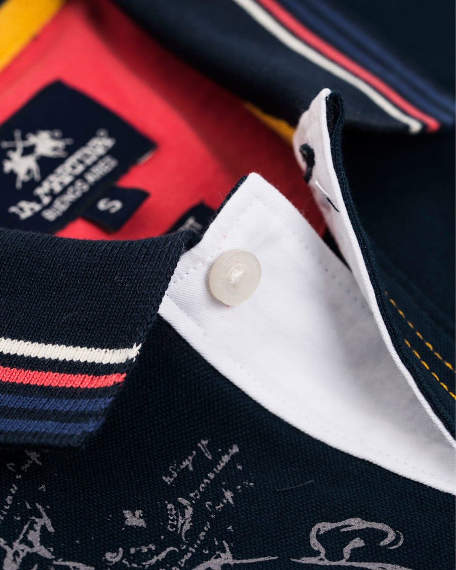 Herre | Polotrøjer | La Martina | Logo Polo Piqué Navy