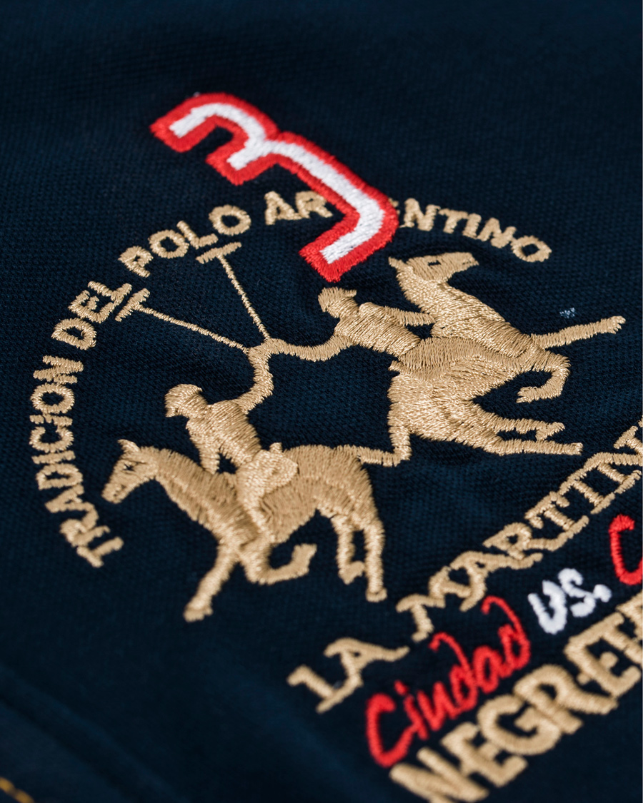 Herre | Polotrøjer | La Martina | Logo Polo Piqué Navy