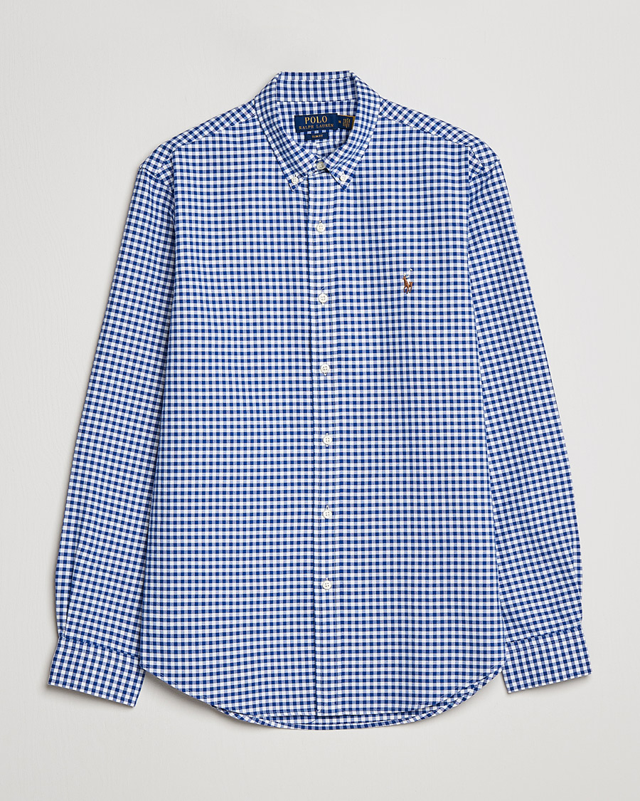 Herre | Skjorter | Polo Ralph Lauren | Slim Fit Shirt Oxford Blue/White Gingham
