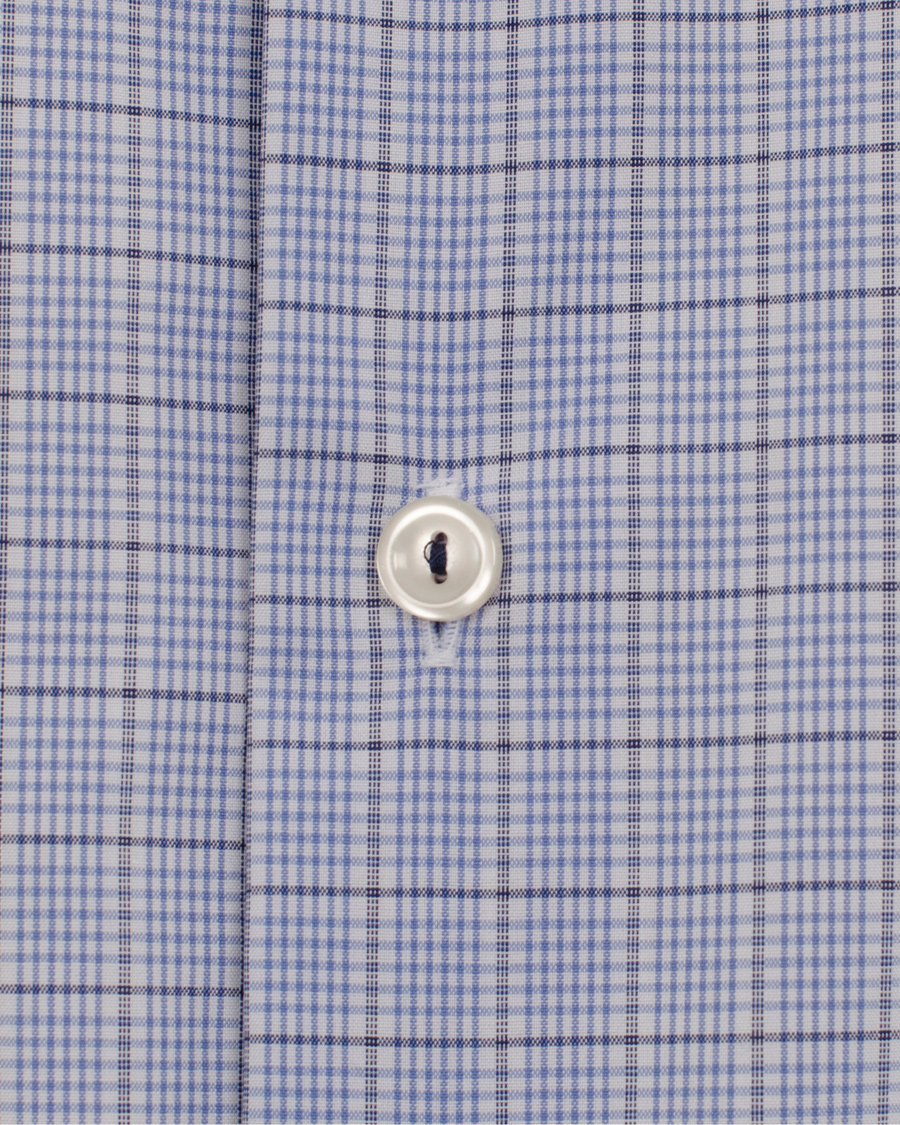 Herre | Skjorter | Eton | Contemporary Fit Shirt Red Ribbon Check Blue