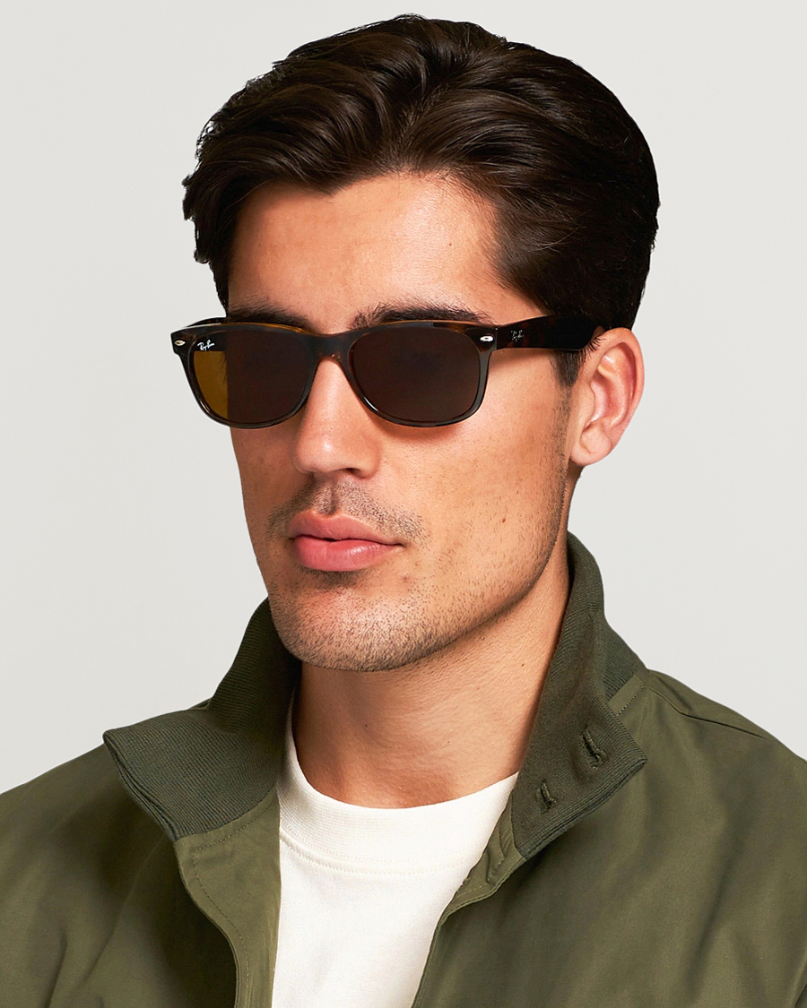 Herre | Tilbehør | Ray-Ban | New Wayfarer Sunglasses Light Havana/Crystal Brown