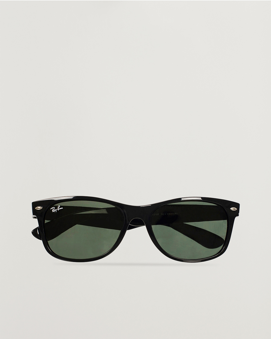 Herre | Solbriller | Ray-Ban | New Wayfarer Sunglasses Black/Crystal Green
