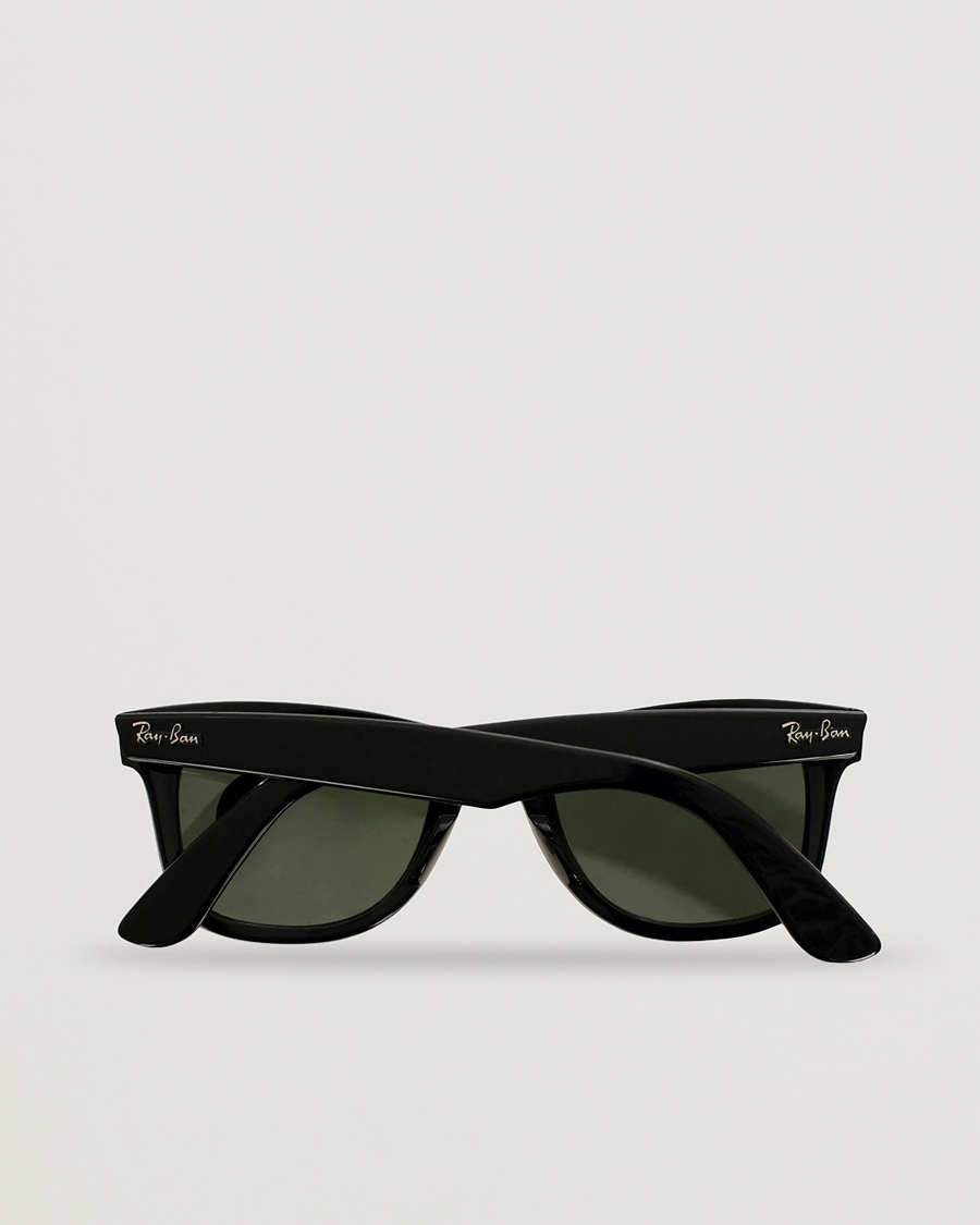 chant hvor ofte diskret Ray-Ban Original Wayfarer Sunglasses Black/Crystal Green - CareOfCarl.dk