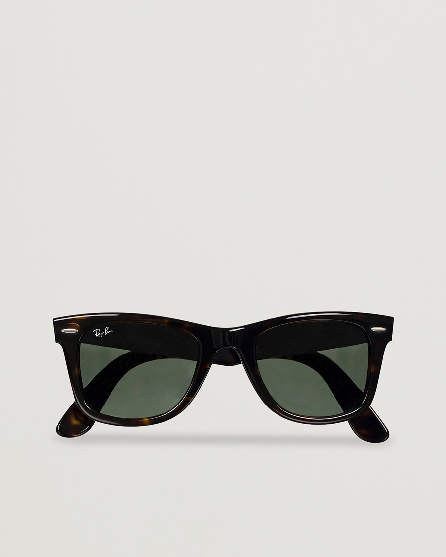 Ray-Ban Original Wayfarer Sunglasses Tortoise/Crystal Green -